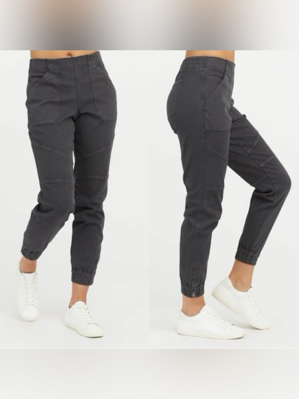 SPANX Charcoal Gray Jogger Track Pants